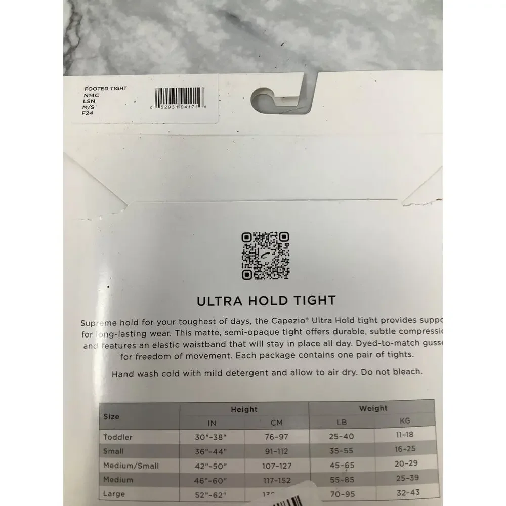 Capezio LOT of 3 Girl M/S Suntan Ultra Hold Superior Support Footed Tight N13-40